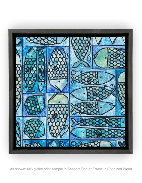 Sardine Tackle Box | Framed Giclee Print on Canvas
